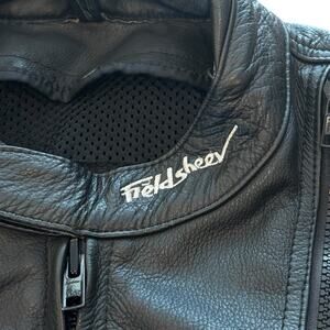 Vintage Fieldsheer Leather Padded Lined Motorcycle Jacket Size XL 46